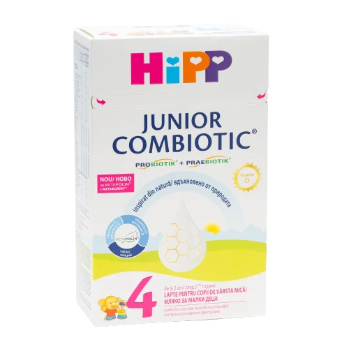 Lapte praf formula noua Combiotic Junior 4, 500g, Hipp