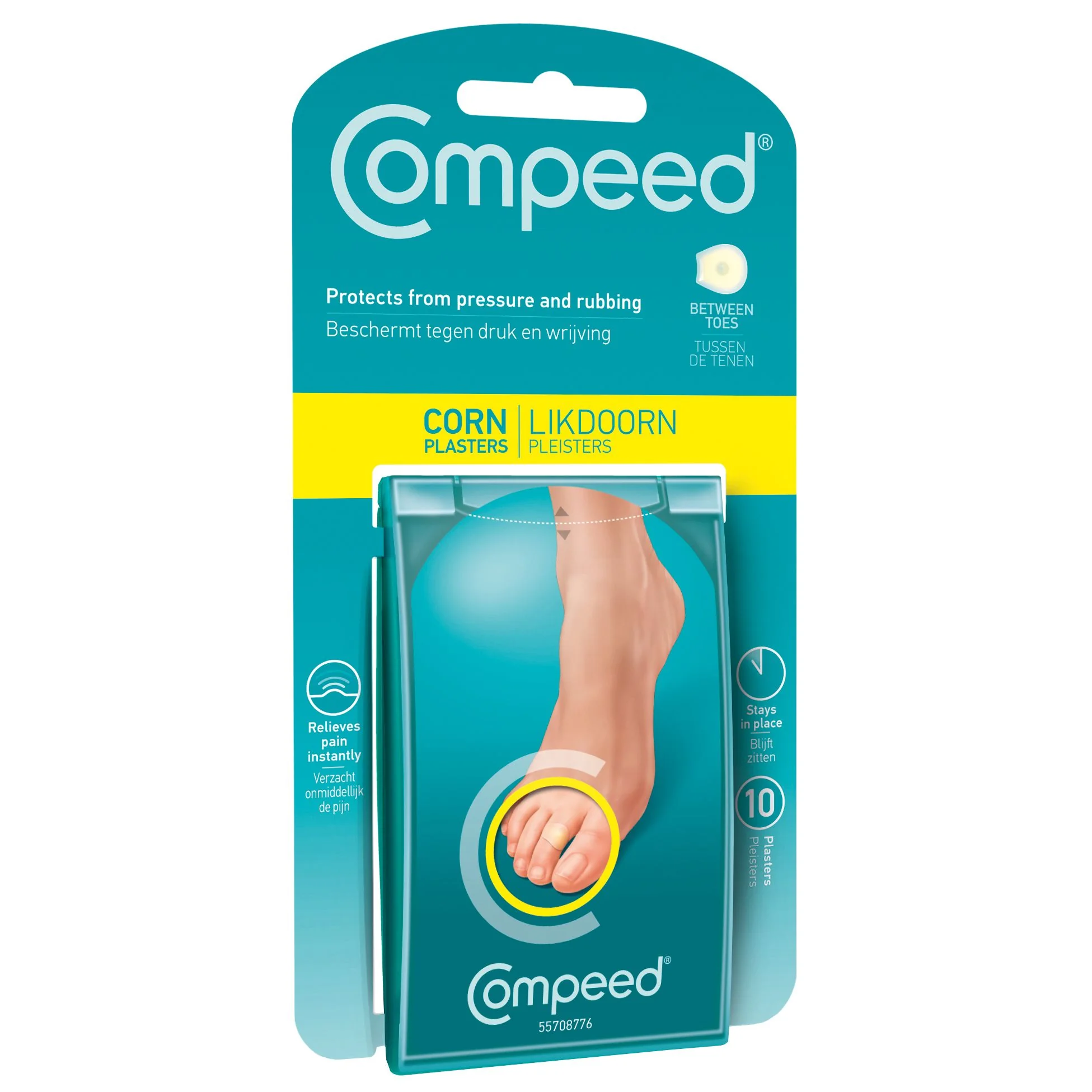 Plasturi pentru bataturi profunde interdigitale, 10 bucati, Compeed