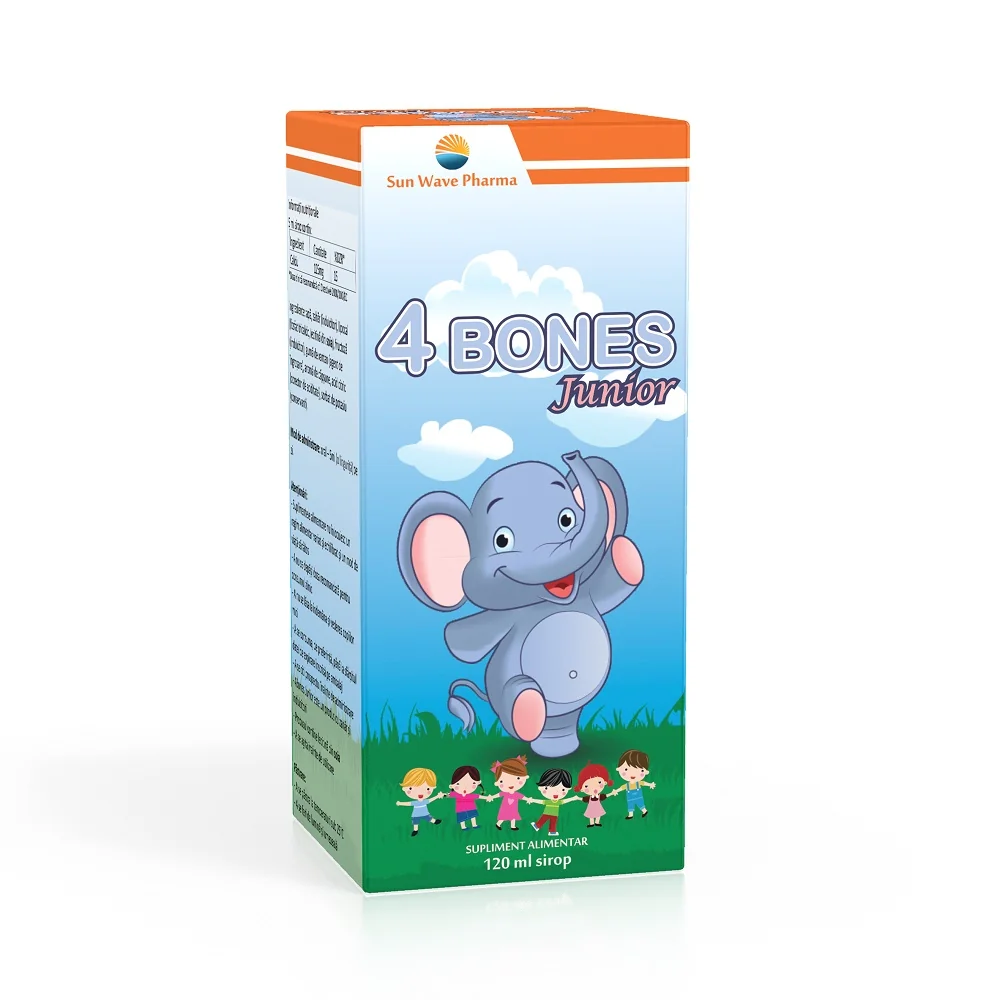 Sirop 4 Bones Junior, 120 ml, Sun Wave Pharma