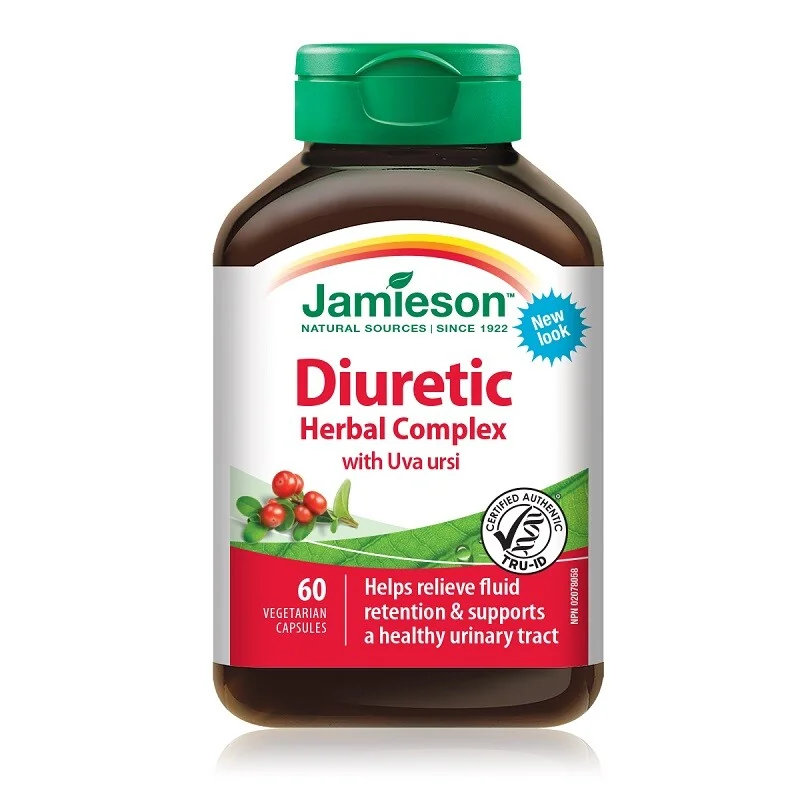 Diuretic din plante, 60 capsule, Jamieson