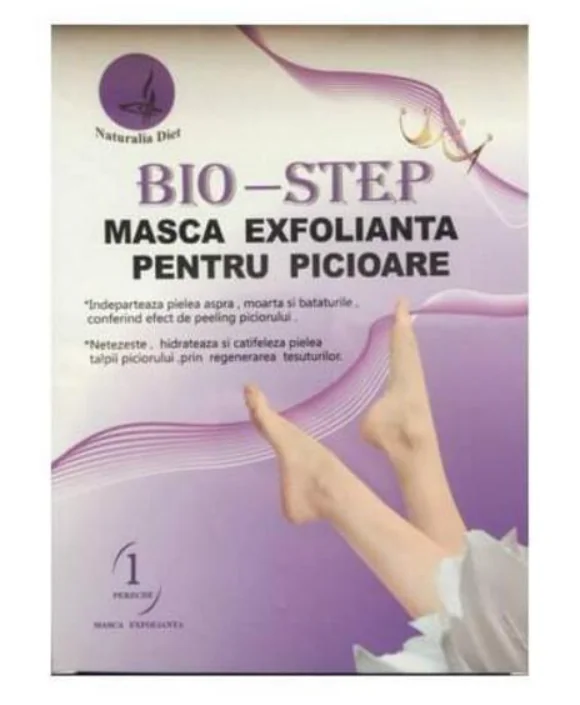 Masca exfolianta pentru picioare, 1 pereche, Naturalia Diet