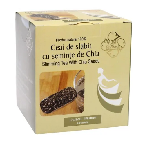 Ceai de slabit cu seminte de Chia, 2g x 20 doze, Bis-Nis