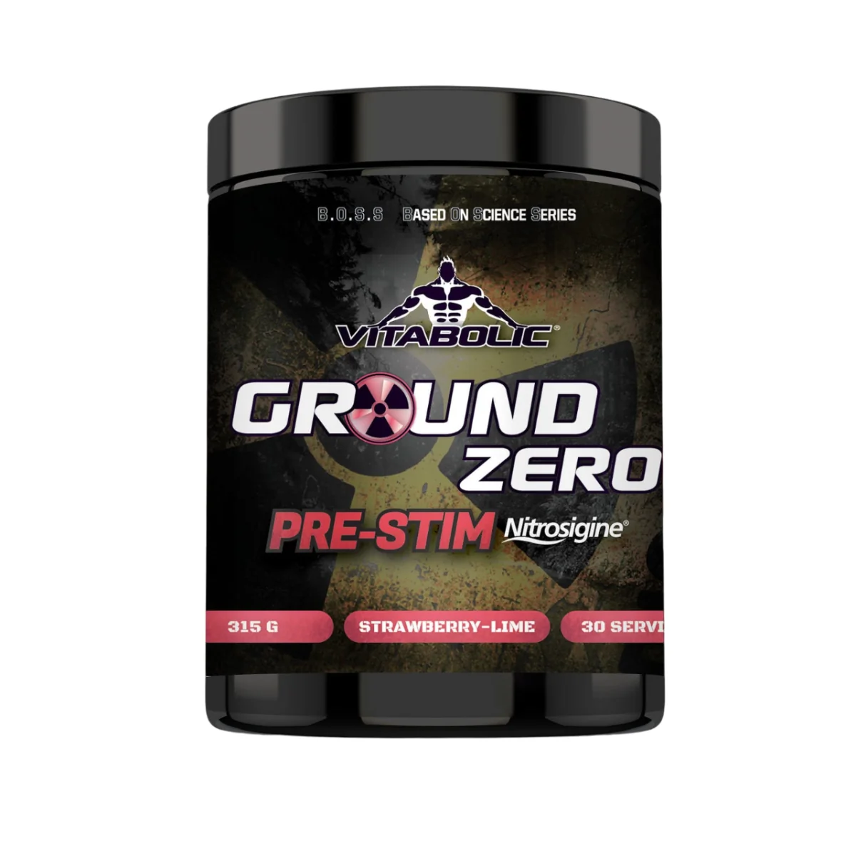 Ground Zero Pre-Stim Nitrosigine Strawberry-Lime, 315g, Vitabolic 