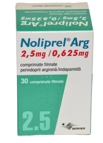 Noliprel ARG 2.5mg/0.625mg, 30 comprimate filmate, Servier