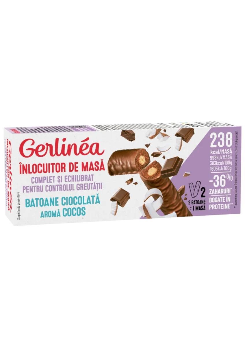 Mini pack batoane cu cocos, 62g, Gerlinea 