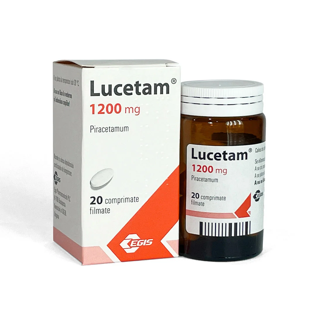 Lucetam 1200mg, 20 comprimate filmate, Egis 