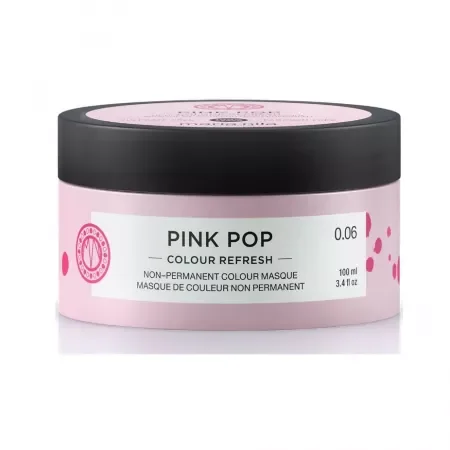 Masca pentru par Colour Refresh Pink Pop, 100ml, Maria Nila