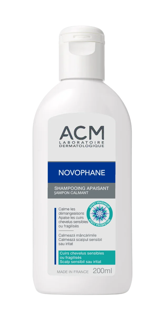 Sampon calmant pentru scalp sensibil sau iritat Novophane, 200ml, ACM 