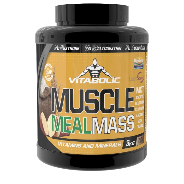 Muscle Meal Mass cu aroma de ciocolata, 3kg, Vitabolic