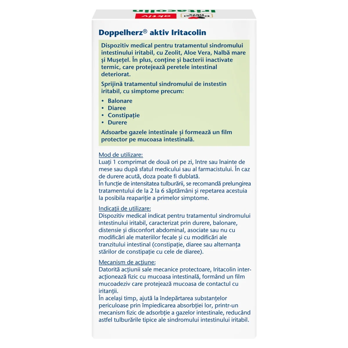 Iritacolin, 30 comprimate, Doppelherz 