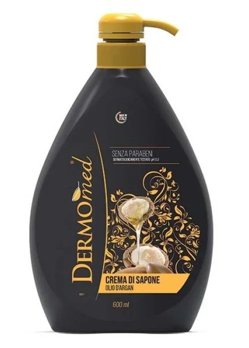 Crema sapun Argan, 600ml, Dermomed