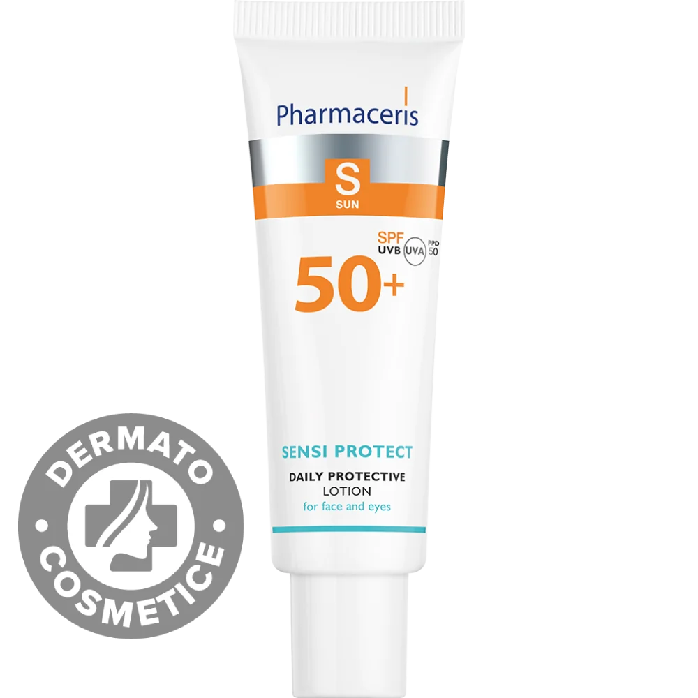 Lotiune de fata cu protectie solara SPF50+ Sensi Protect S, 50ml, Pharmaceris 