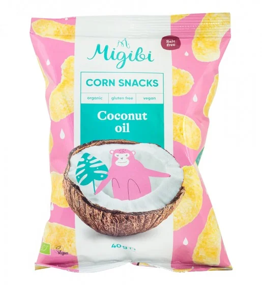 Pufuleti cu ulei de cocos Bio, 40g, Migibi