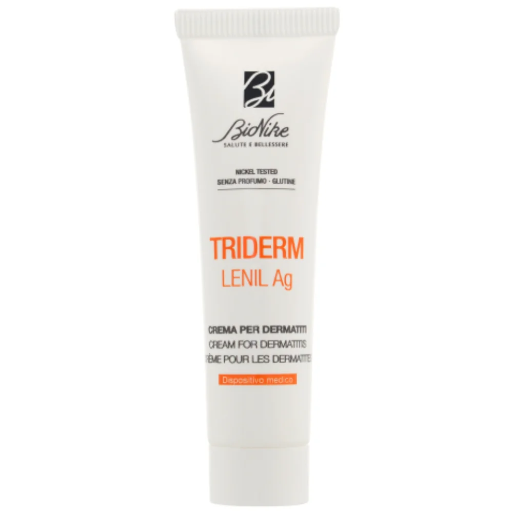 Crema pentru dermatite si eczeme cu argint Triderm Lenil Ag, 30ml, Bionike 