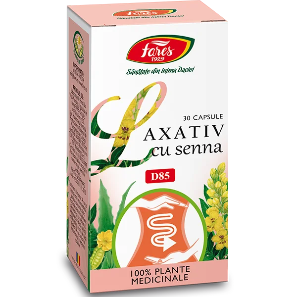 Laxativ cu Senna D85, 30 capsule, Fares