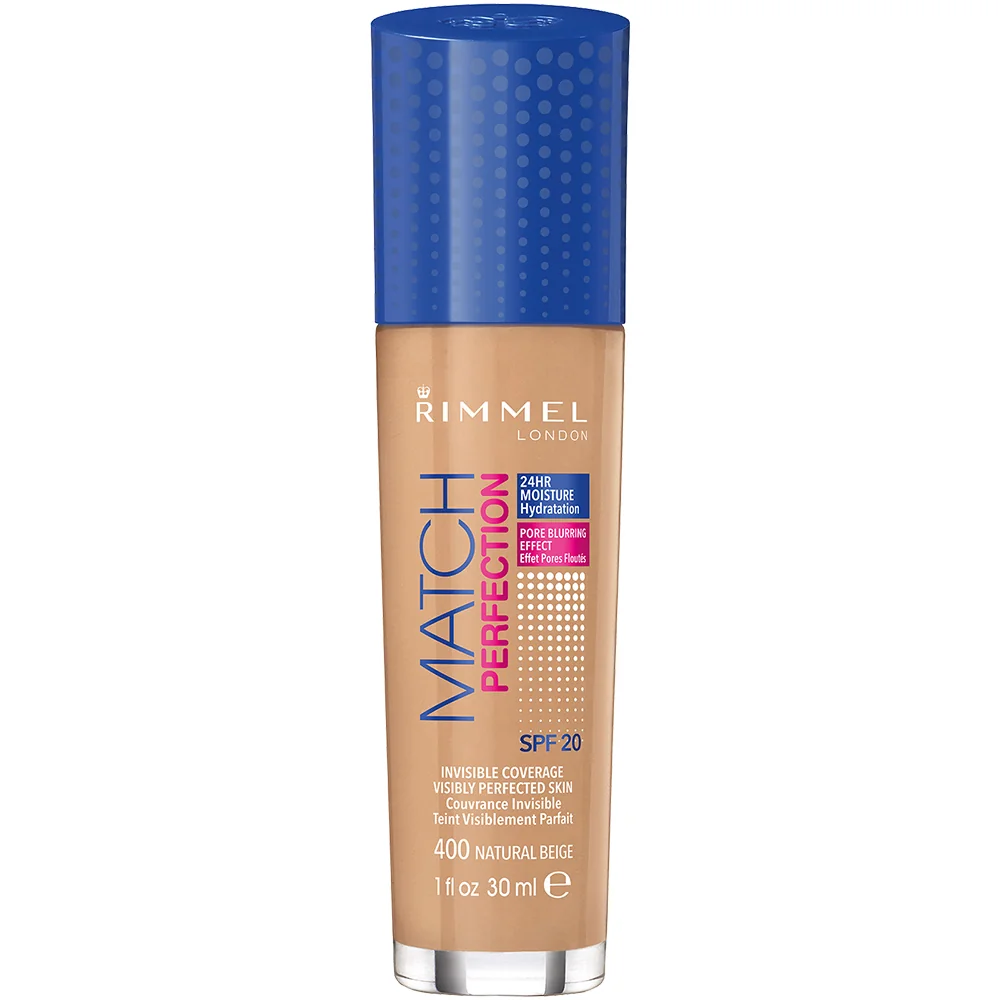 Fond de ten Match Perfection 400 Natural Beige, 30ml, Rimmel London