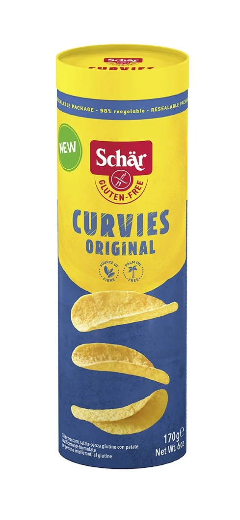 Chipsuri fara gluten Curvies, 170g, Schar