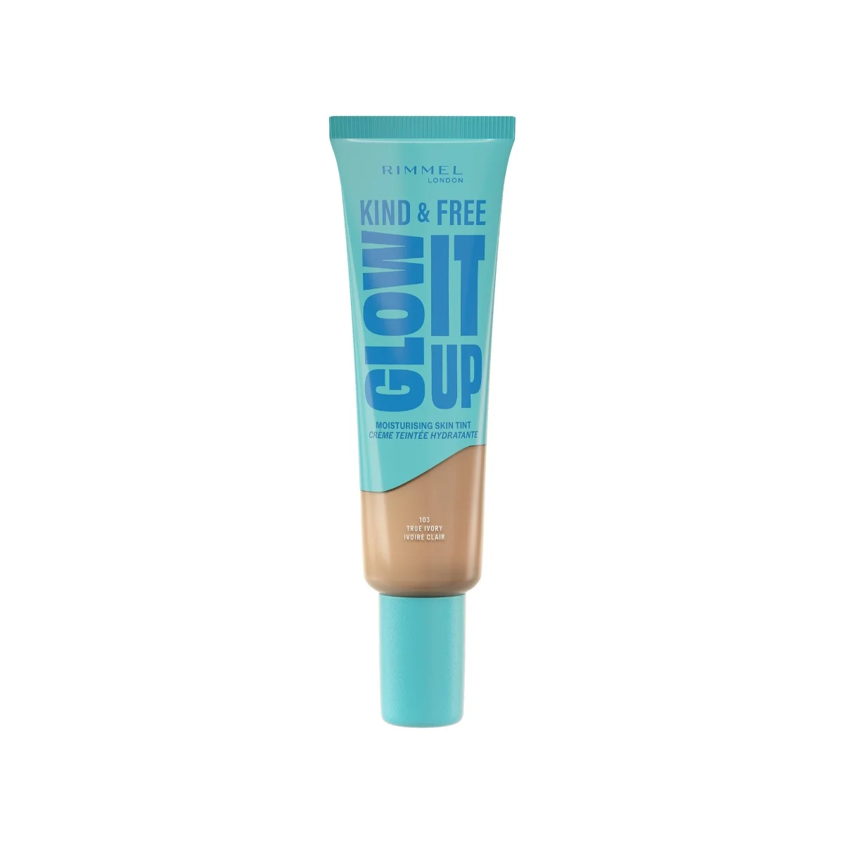 Fond de ten Kind & Free Glow It Up 103 True Ivory, 30ml, Rimmel London 