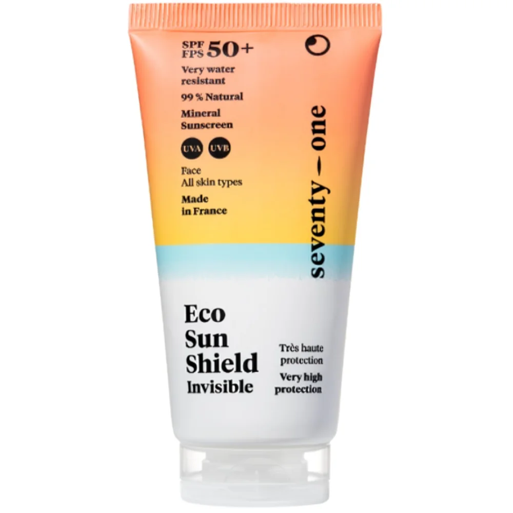 Crema invizibila pentru fata si zone sensibile cu SPF 50+ Eco Sun Shield, 50ml, Seventy One Percent