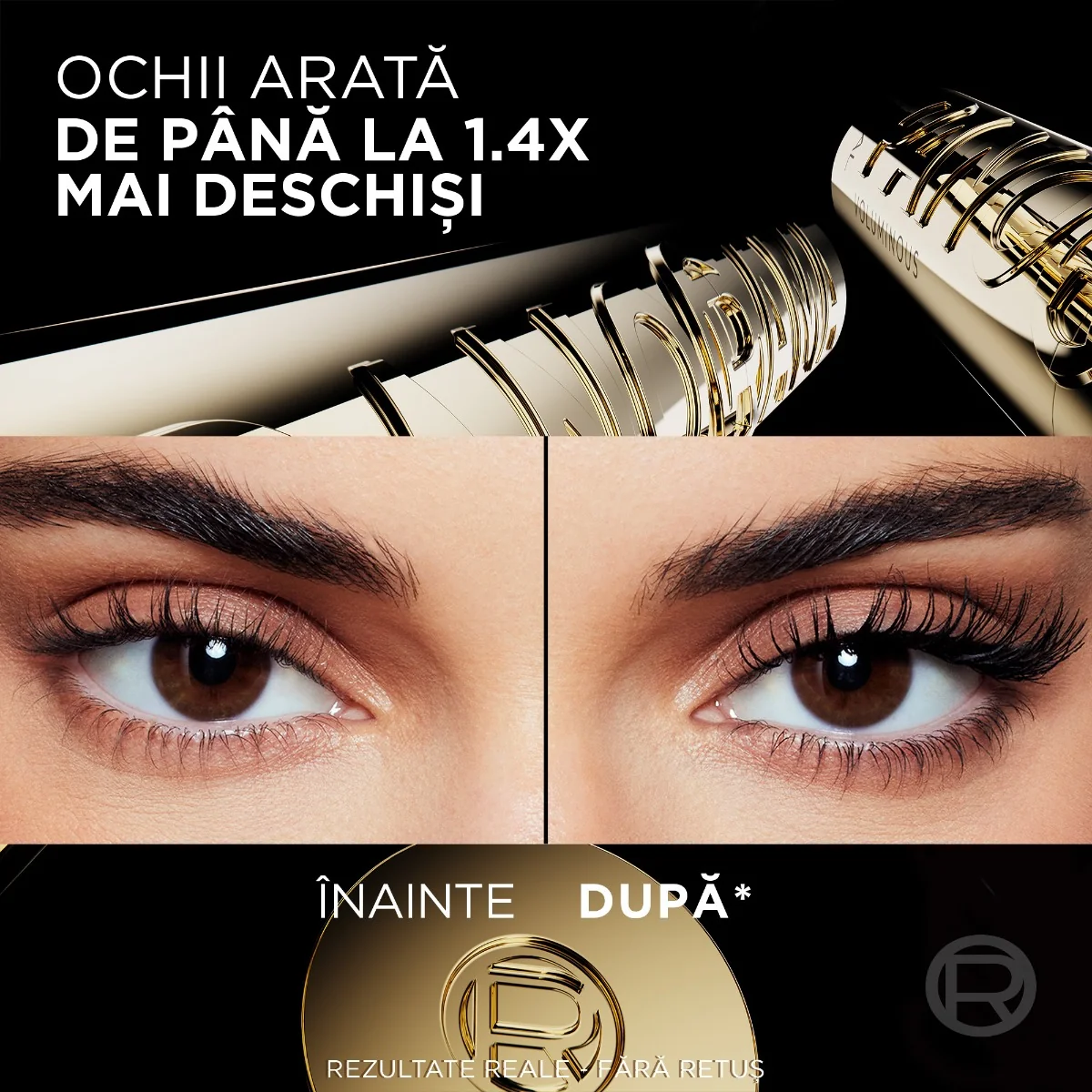 Mascara Panorama By Volume Million Lashes Black, 9.9ml, L'Oreal Paris 