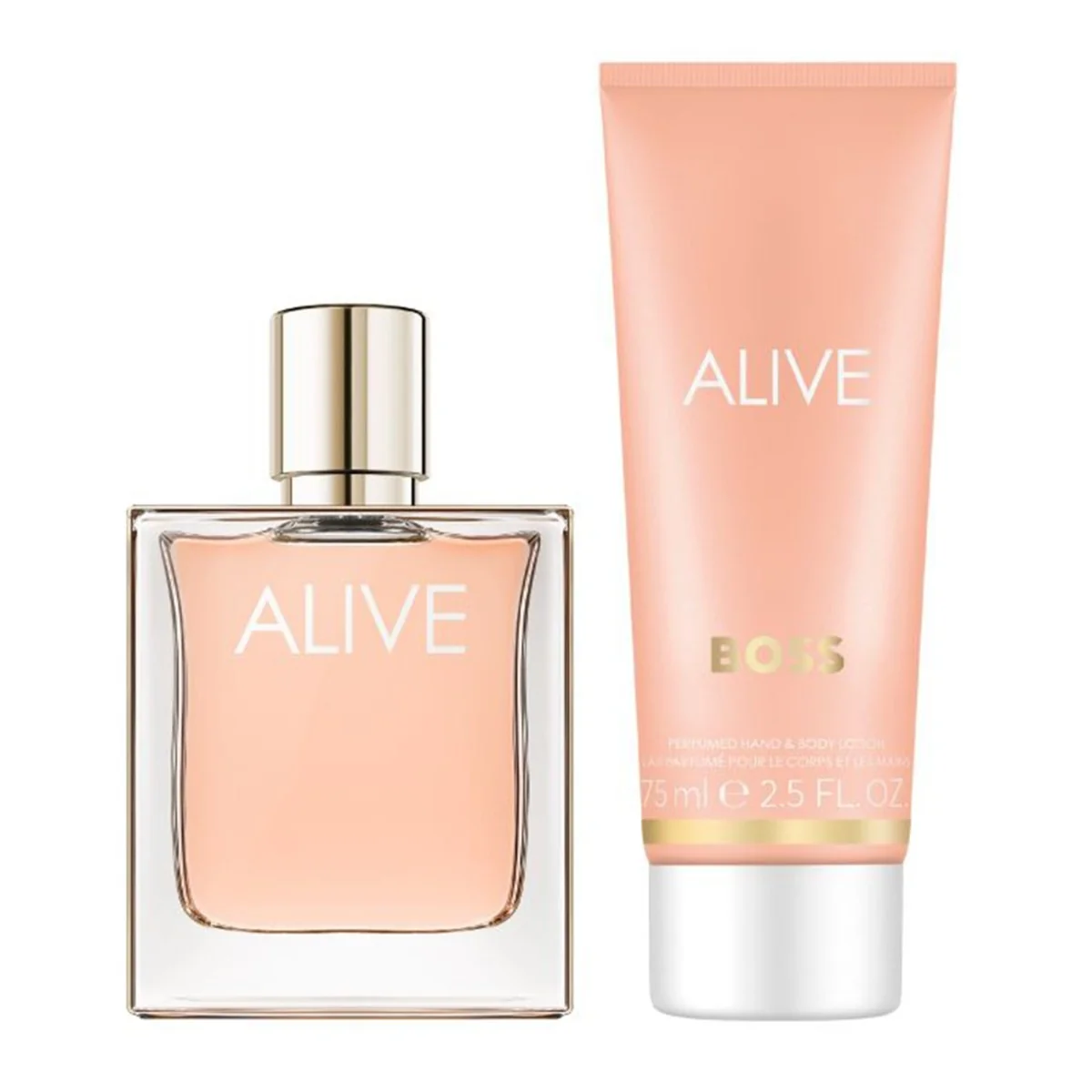 Set pentru femei Alive Apa de parfum 50ml + Lotiune de corp 75ml, Hugo Boss 