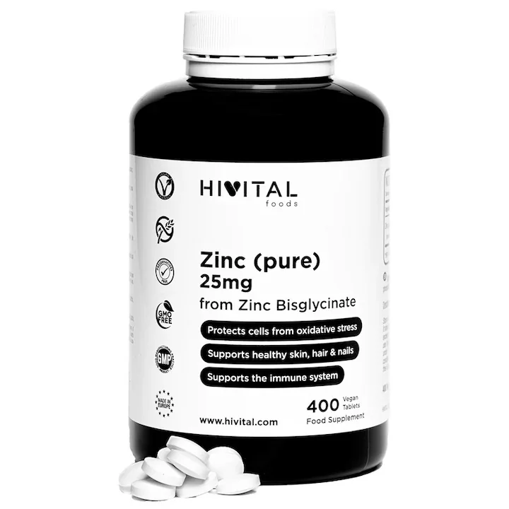 Zinc 25mg, 400 comprimate, Hivital