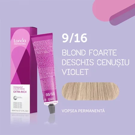 Vopsea de par permanenta 9/16 Extra Rich, 60ml, Londa Professional 