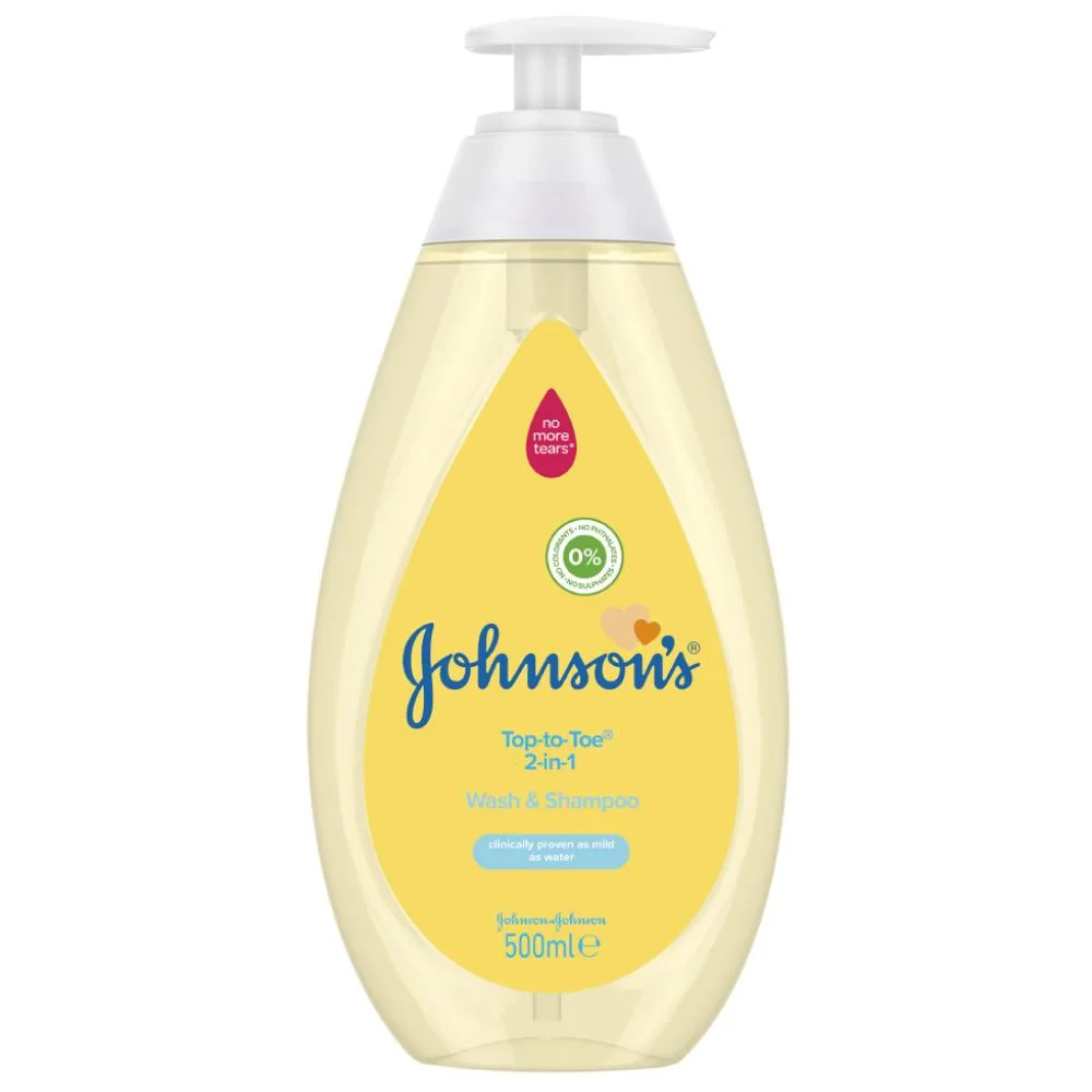 Lotiune de spalare si sampon 2 in 1 Johnson's Baby Top-to-Toe, 500ml, Johnson&Johnson