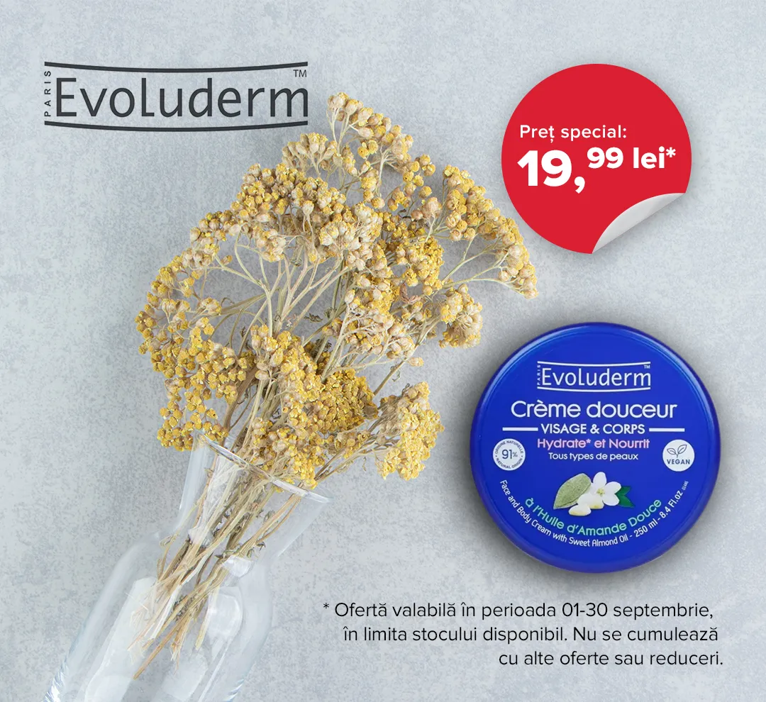 Ofertele lunii septembrie 2024 Evoluderm Crema