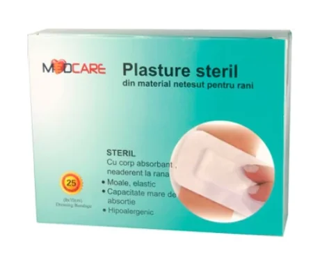 Plasture steril 5 cm x 7.5 cm, 25 bucati, Medcare