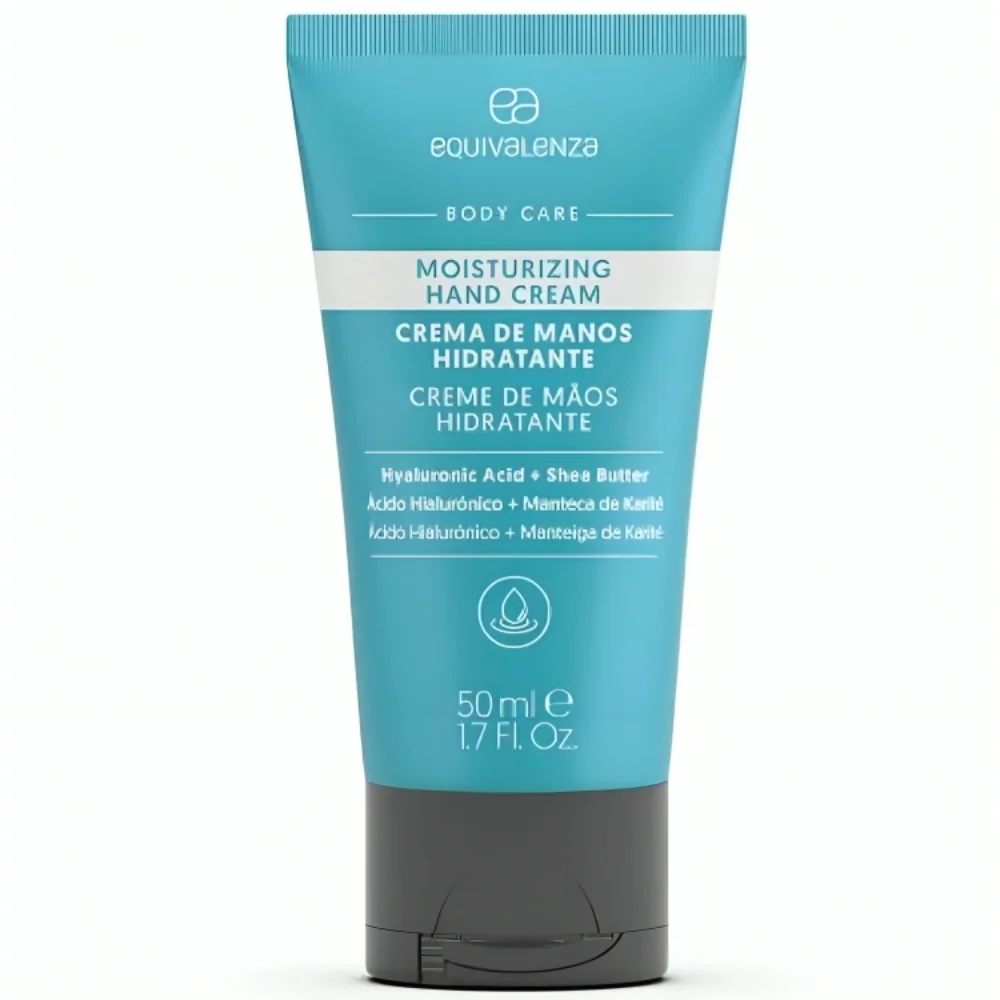 Crema hidratanta pentru maini cu acid hialuronic si unt de shea, 50ml, Equivalenza