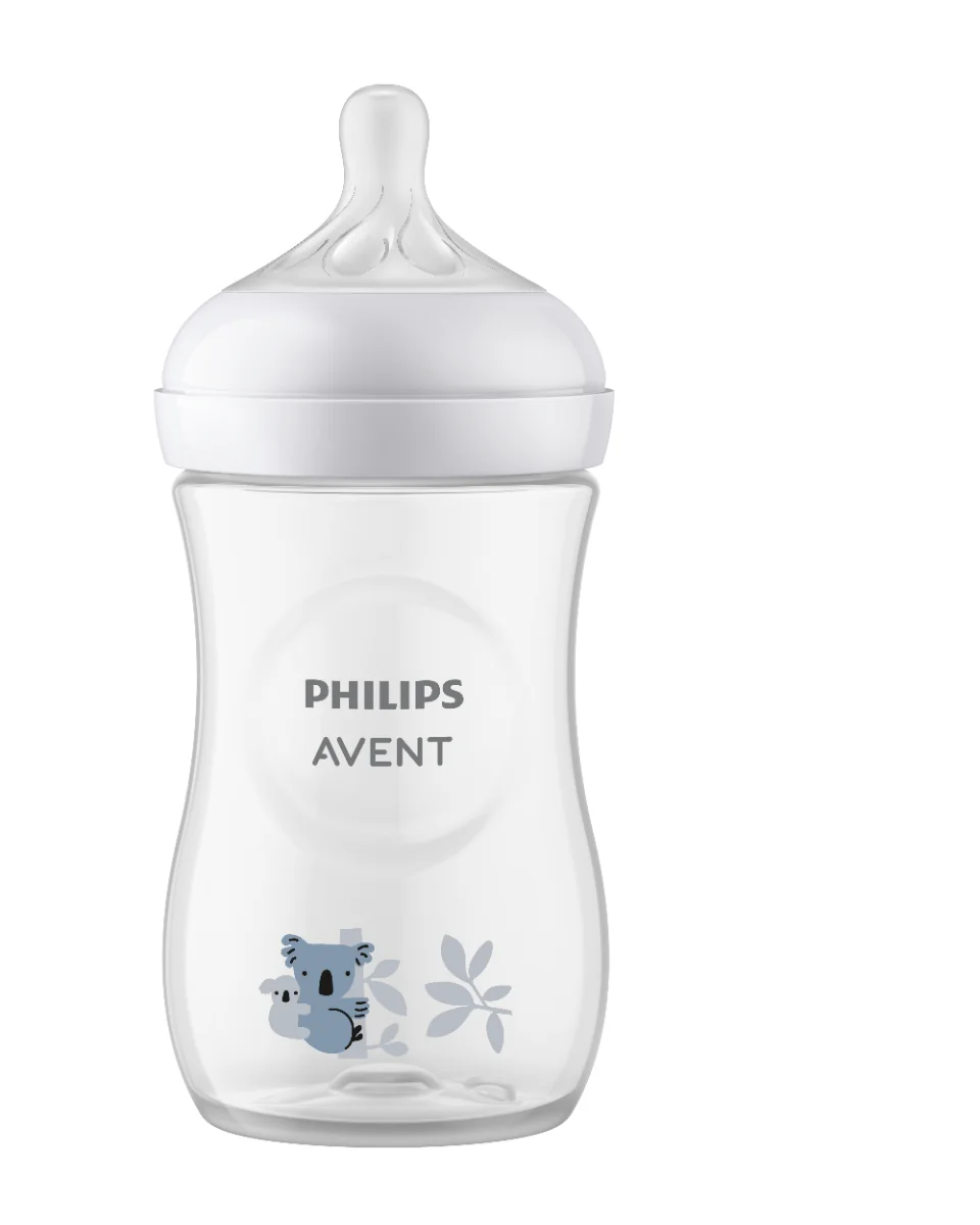 Biberon pentru +1 luna model koala Natural Response SCY903/67, 260ml, Philips Avent 