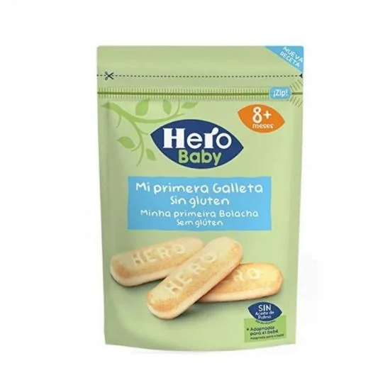 Primii mei biscuiti fara gluten, +8 luni, 150g, Hero Baby