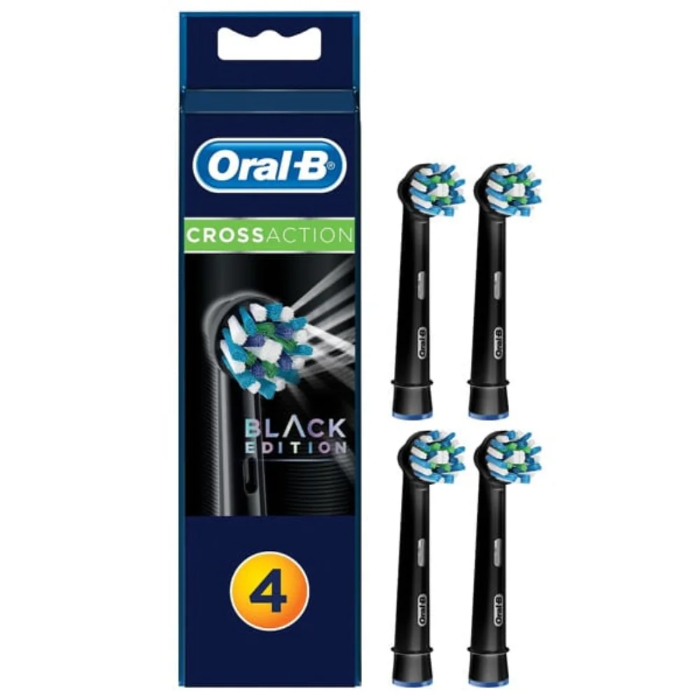 Rezerve periuta de dinti electrica Cross Action Negru, 4 bucati, Oral-B