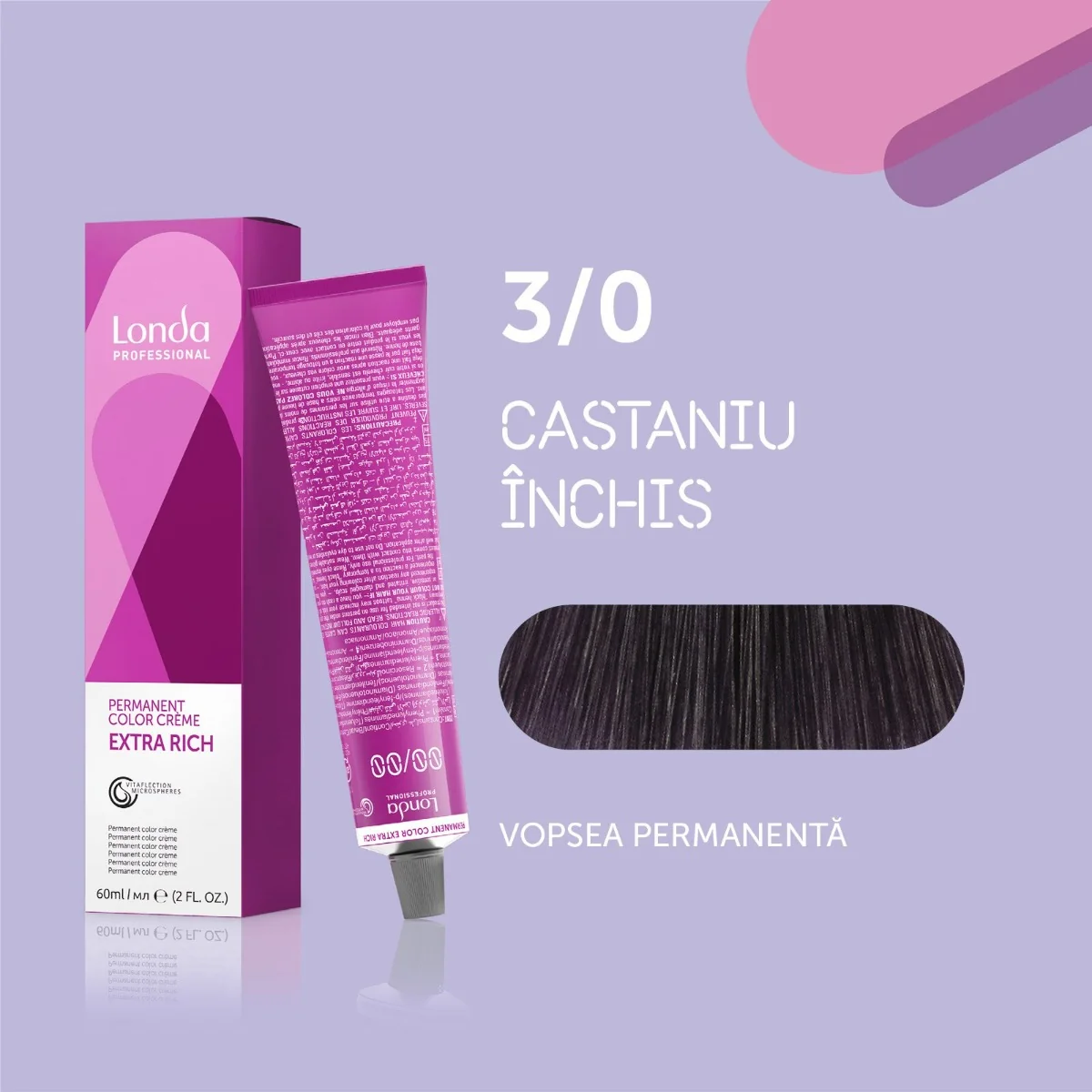 Vopsea permanenta 3/0 Extra Rich, 60ml, Londa Professional 