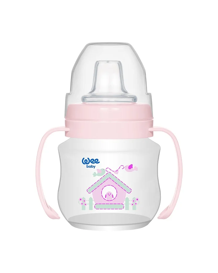 Pahar care nu curge cu maner, 125ml, Wee Baby 