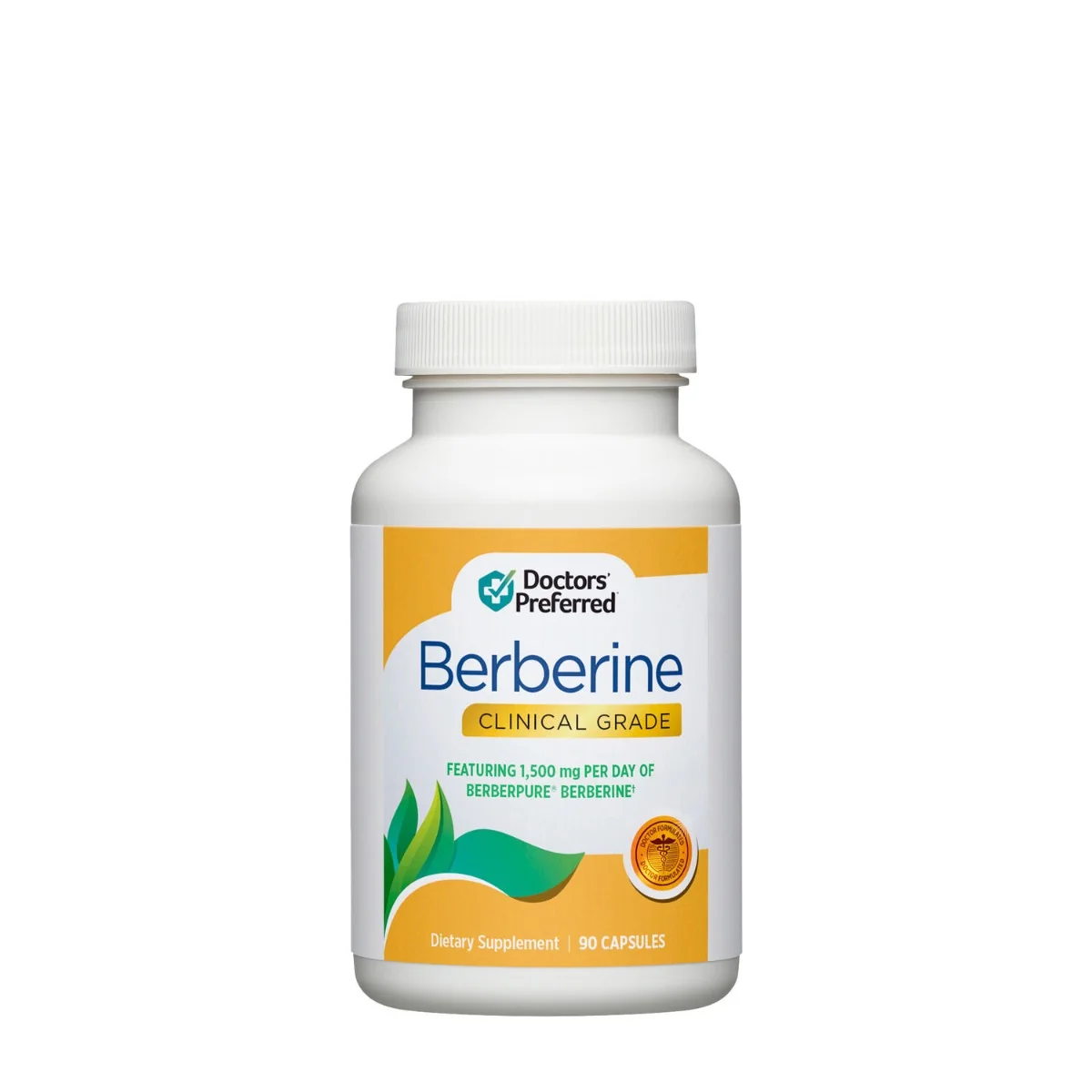 Berberina 500mg Doctors’ Prefered® Berberine Clinical Grade, 90 capsule, GNC 