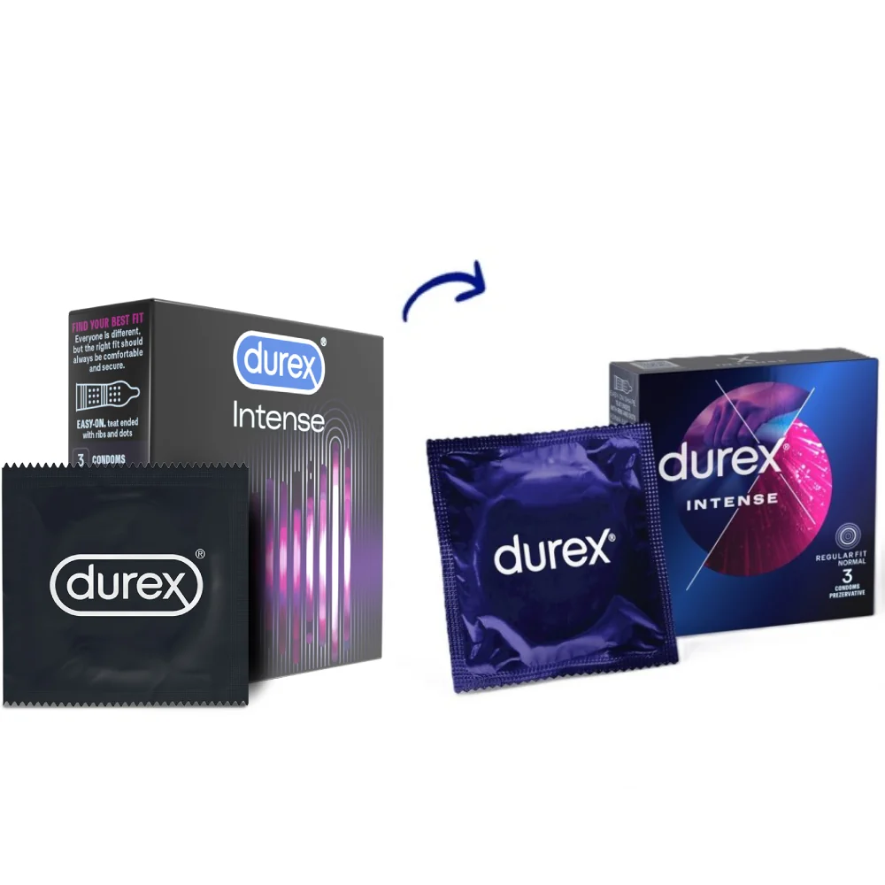 Prezervative Intense, 3 bucati, Durex