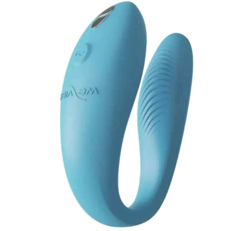 Vibrator pentru cuplu Sync Go Turquoise, 1 bucata, We-Vibe