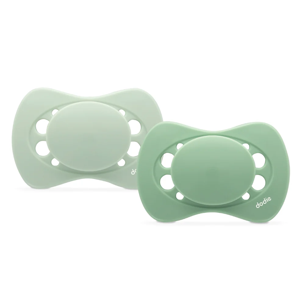 Set suzete bioplastic +6 luni Verde, 2 bucati, Dodie 