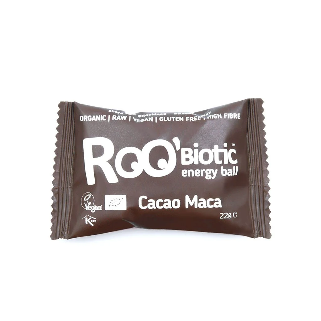 Baton cu cacao si maca Robotic Energy Ball, 22g, Obio