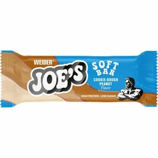 Baton proteic cu aroma de Cookie-Dough Peanut Joe's Soft Bat, 50g, Weider