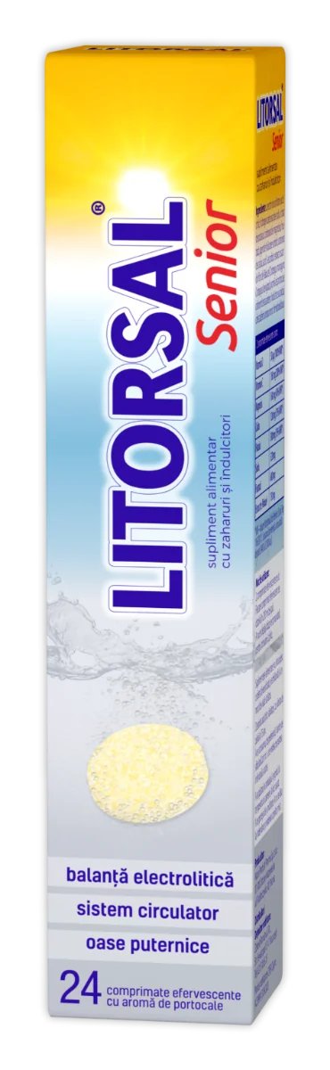 Litorsal Senior, 24 comprimate efervescente, Zdrovit