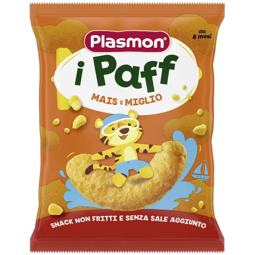 Pufuleti cu porumb si mei +8 luni, 15g, Plasmon