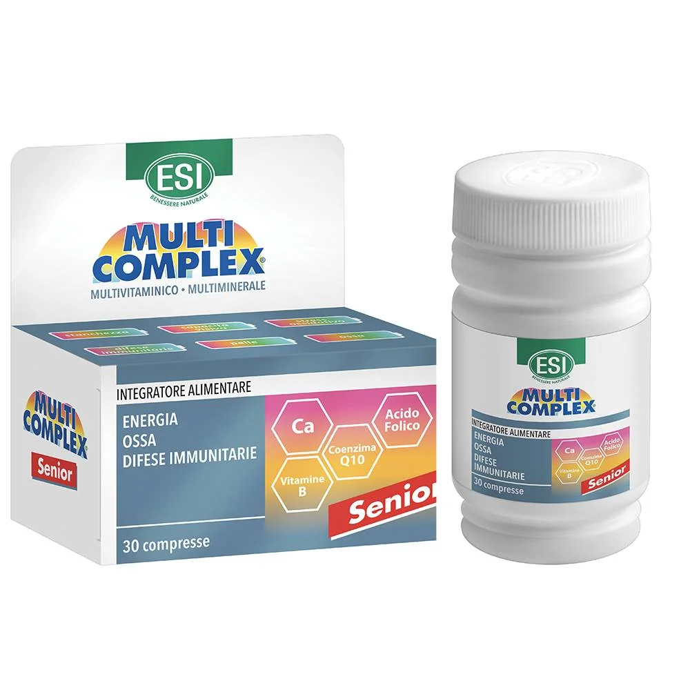 Multicomplex Senior Multivitamine si Minerela & Coenzima Q10, 30 comprimate, Esi Spa