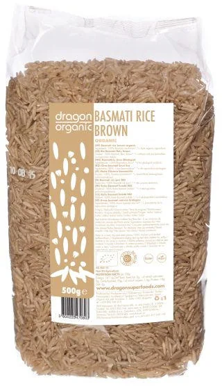 Orez basmati brun Bio, 500g, Smart Organic