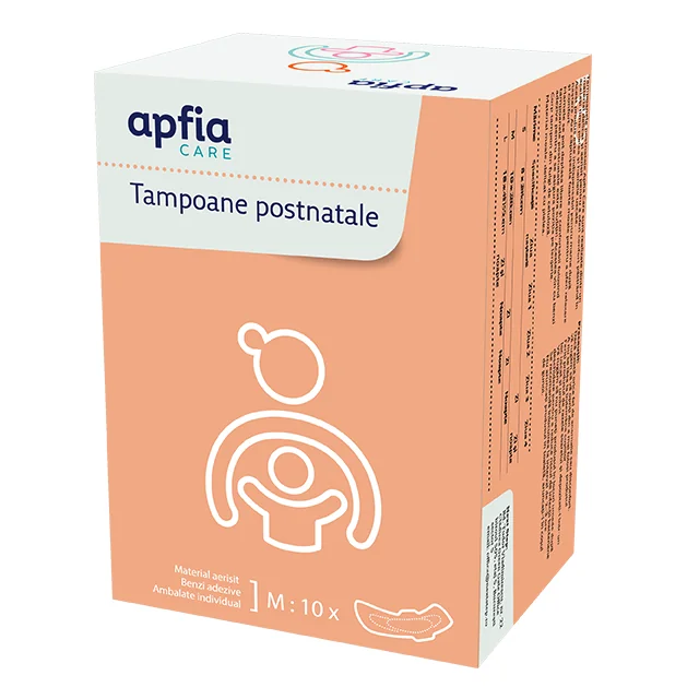 Tampoane pentru maternitate Marimea M, 10 bucati, Apfia Care