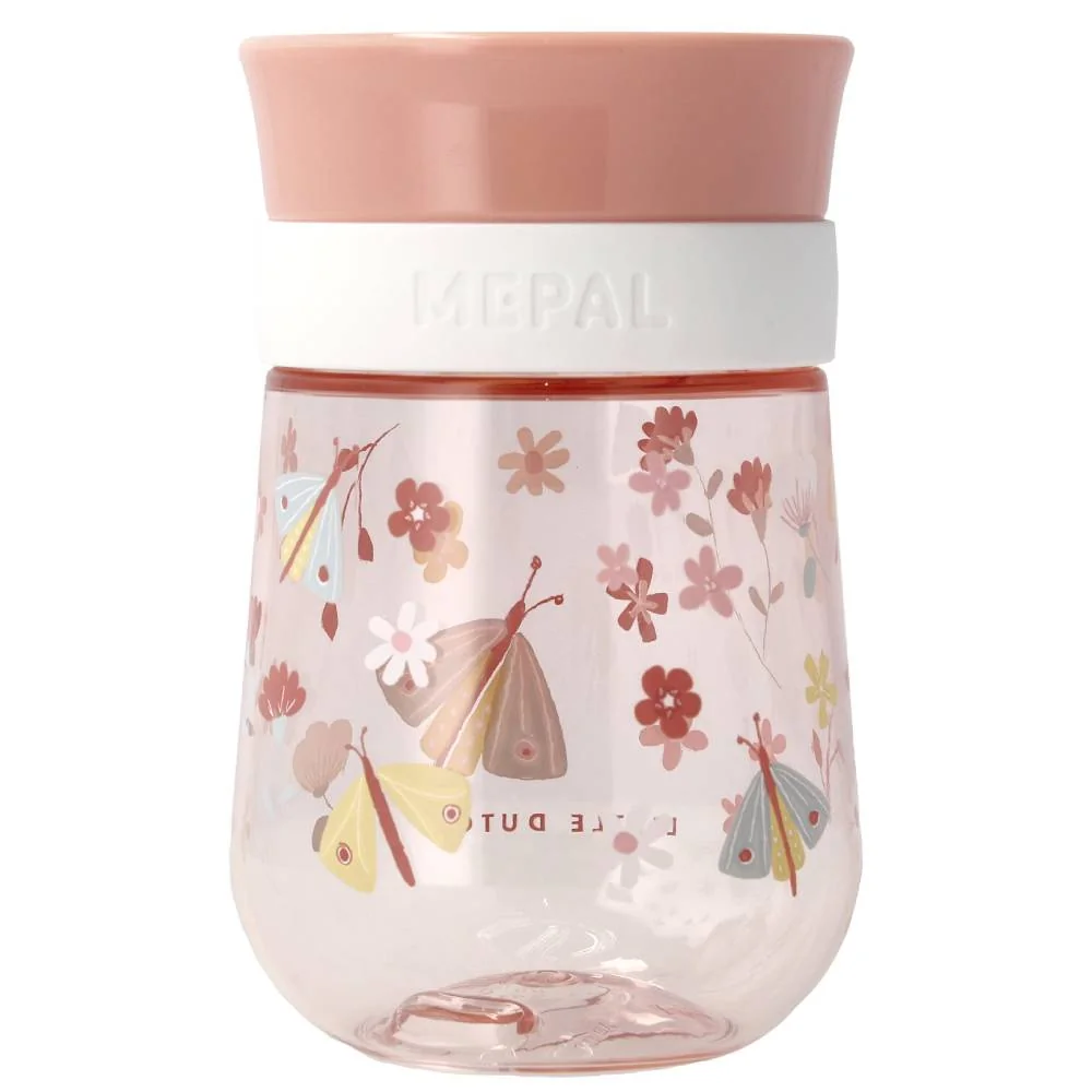 Cana pentru copii 360° Flowers & Butterflies, 300ml, Little Dutch