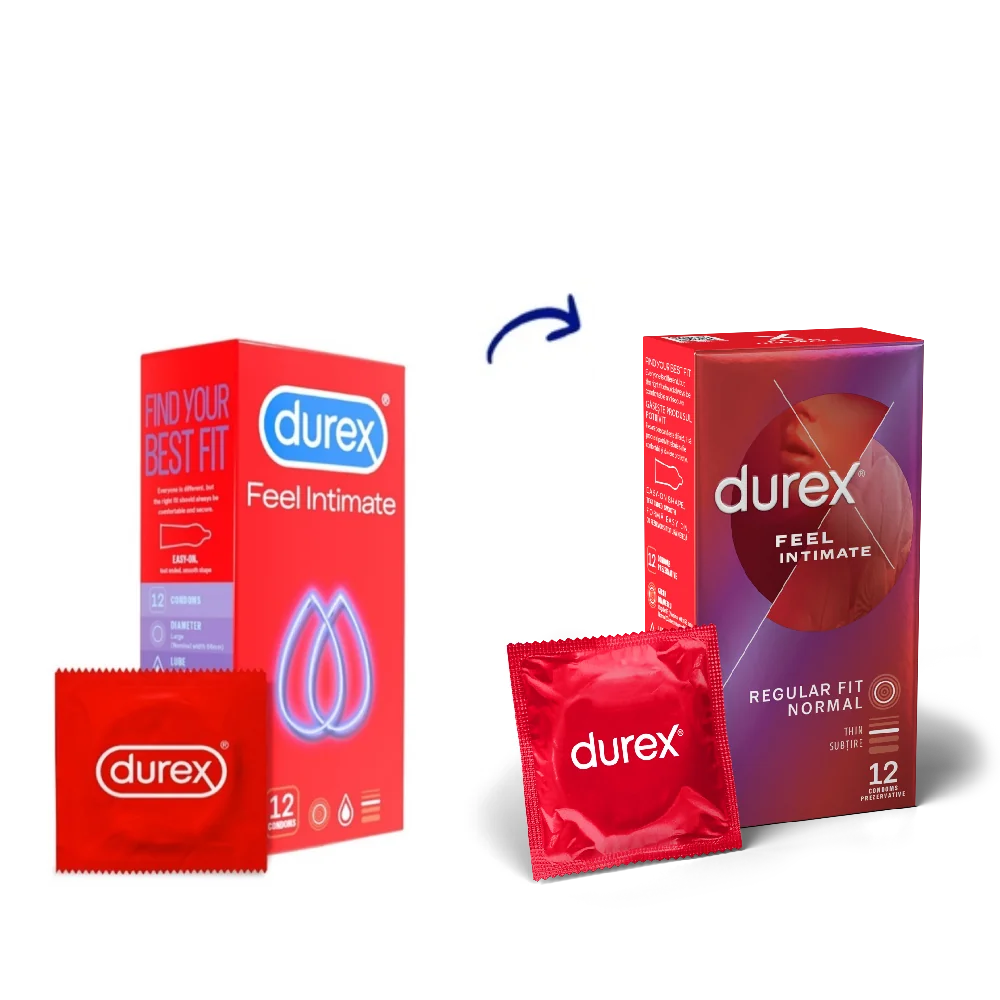 Prezervative Feel Intimate, 12 bucati, Durex 