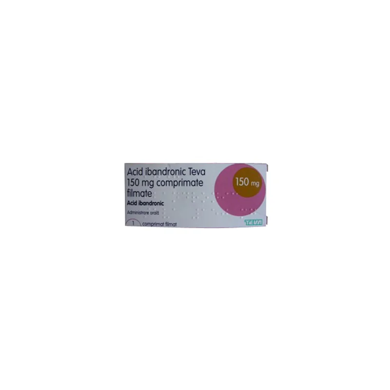 Acid Ibandronic 150mg, 1 comprimat filmat, Teva